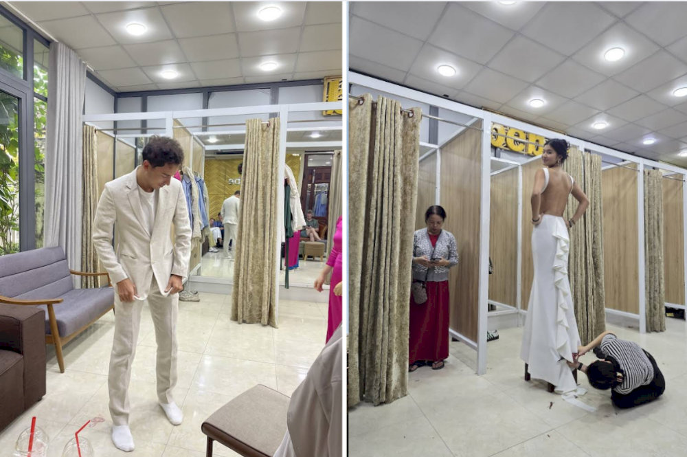 Skilled tailors then take precise measurements